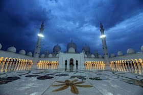 the Sheikh Zayed Mosque in Abu Dhabi,