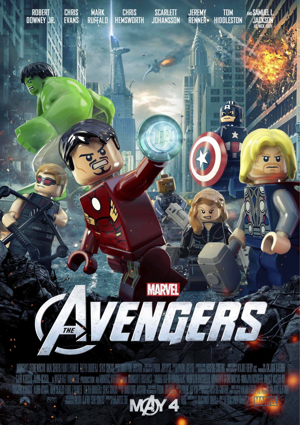 The Blot Says: The Avengers LEGO Edition Movie Poster