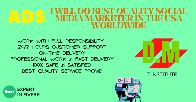 I will do best quality social media ADS service in usa