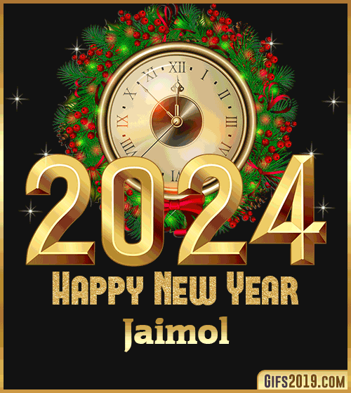 Gif wishes Happy New Year 2024 Jaimol