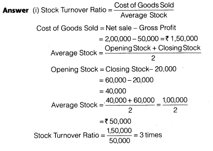 Solutions Class 12 Accountancy Part II Chapter 5 (Accounting Ratios)