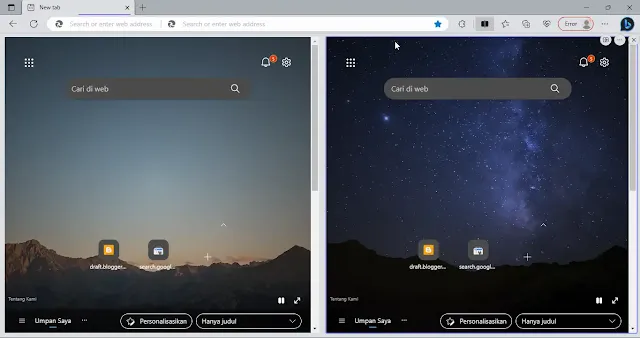 Cara Mengaktifkan dan Menggunakan Fitur Split Screen Microsoft Edge Terbaru