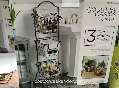 Store whatever you like with the Mikasa Gourmet Basics 3 Tier Market Basket