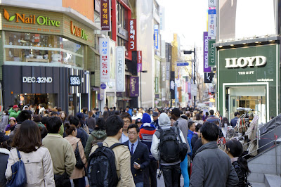 Downtown China Crowded People Asia Street