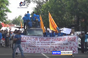 Ratusan Mahasiswa Di Bojonegoro Demo Tolak Kenaikan Bbm Dan Bahan Pokok