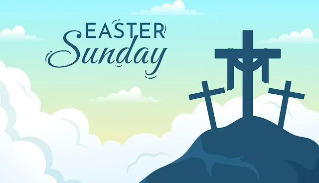 Easter sunday illustration art