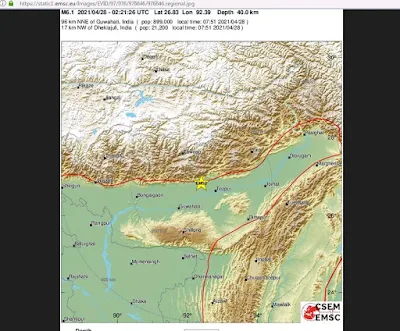 Magnitude 6.2 Earthquake Hits Assam in India, EMSC Says