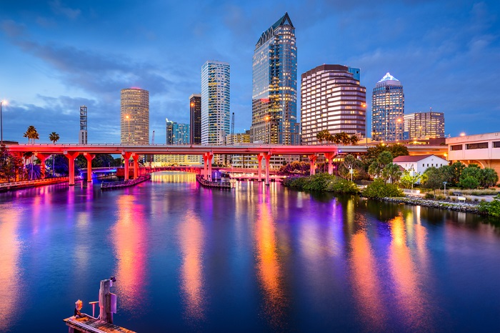 Tampa Florida Night Time Picture