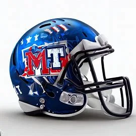 Middle Tennessee Blue Raiders Concept Football Helmets