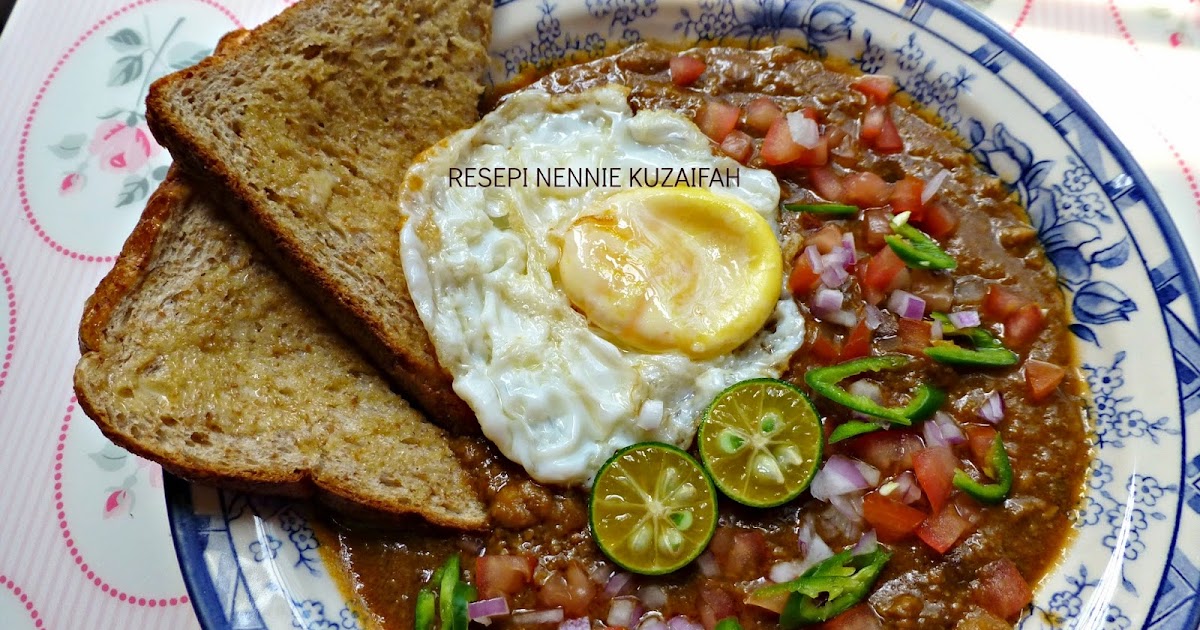 RESEPI NENNIE KHUZAIFAH: Kacang phool & roti bakar