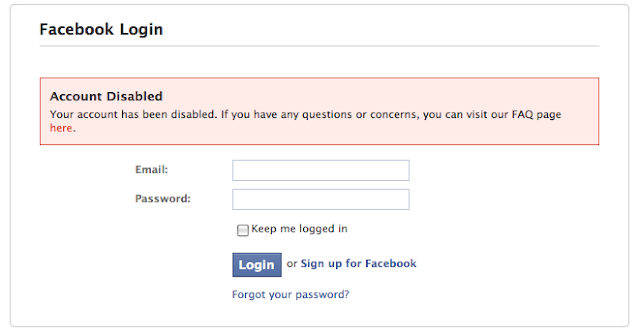 إسترجاع حساب فيسبوك تم تعطيله او إيقافه