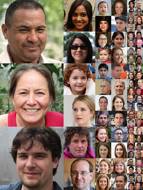 Fake images of human face