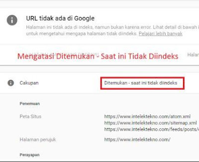 Atasi Ditemukan Saat ini Tidak Diindeks GSC