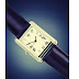 Brown Leather Strap square shape watch for men 