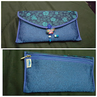 wallet with korean traditional pattern and knot