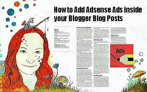 How to Add Adsense Ads inside your Blogger Blog Posts via geniushowto.blogspot.com ad placement optimization and control