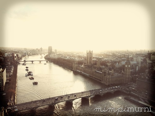 Westminster from the London Eye.