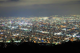 北海道 札幌 もいわ山の夜景
