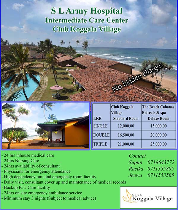 SL Army Hospital Intermediate Care Center | Club Koggala Village & The Beach Cabanas Retreats & Spa.