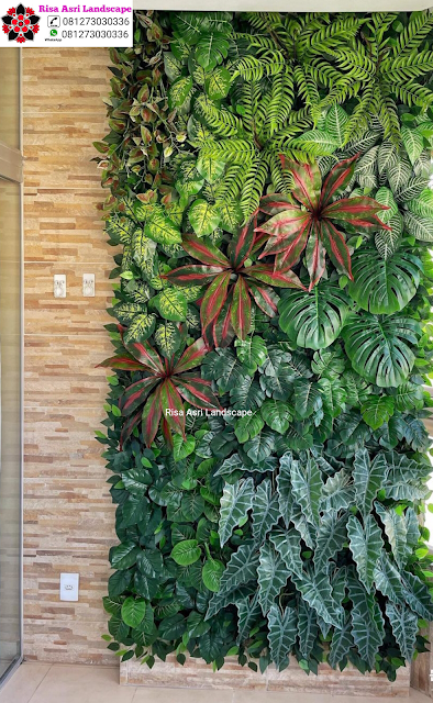 Risa Asri Landscape - Galeri Vertical Garden Tanaman Daun Asli & Palsu Atau Plastik Sintetis Artifisial