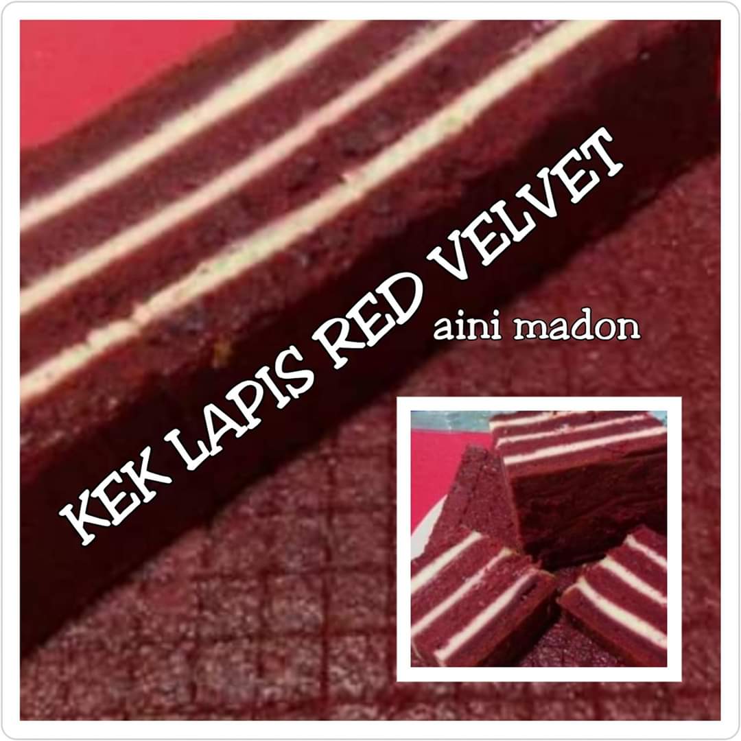 Resepi Kek Lapis Red Velvet ~ Kongsi Resepi