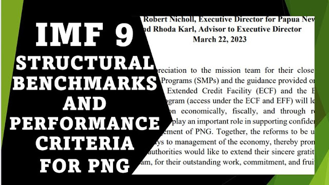 Read about the 9 structural benchmarks that IMF is setting for PNG