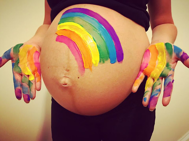 rainbow baby, rainbow baby birth story, birth story, motherhood, sarah griffith, birth after miscarriage, 