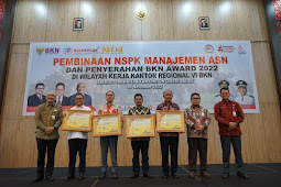 Pemko Tebingtinggi Raih BKN Award 2022 