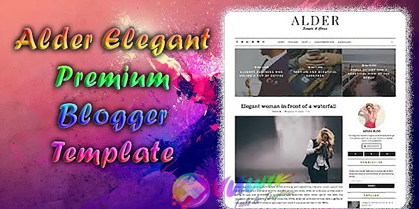 Alder Elegant Premium Blogger Template