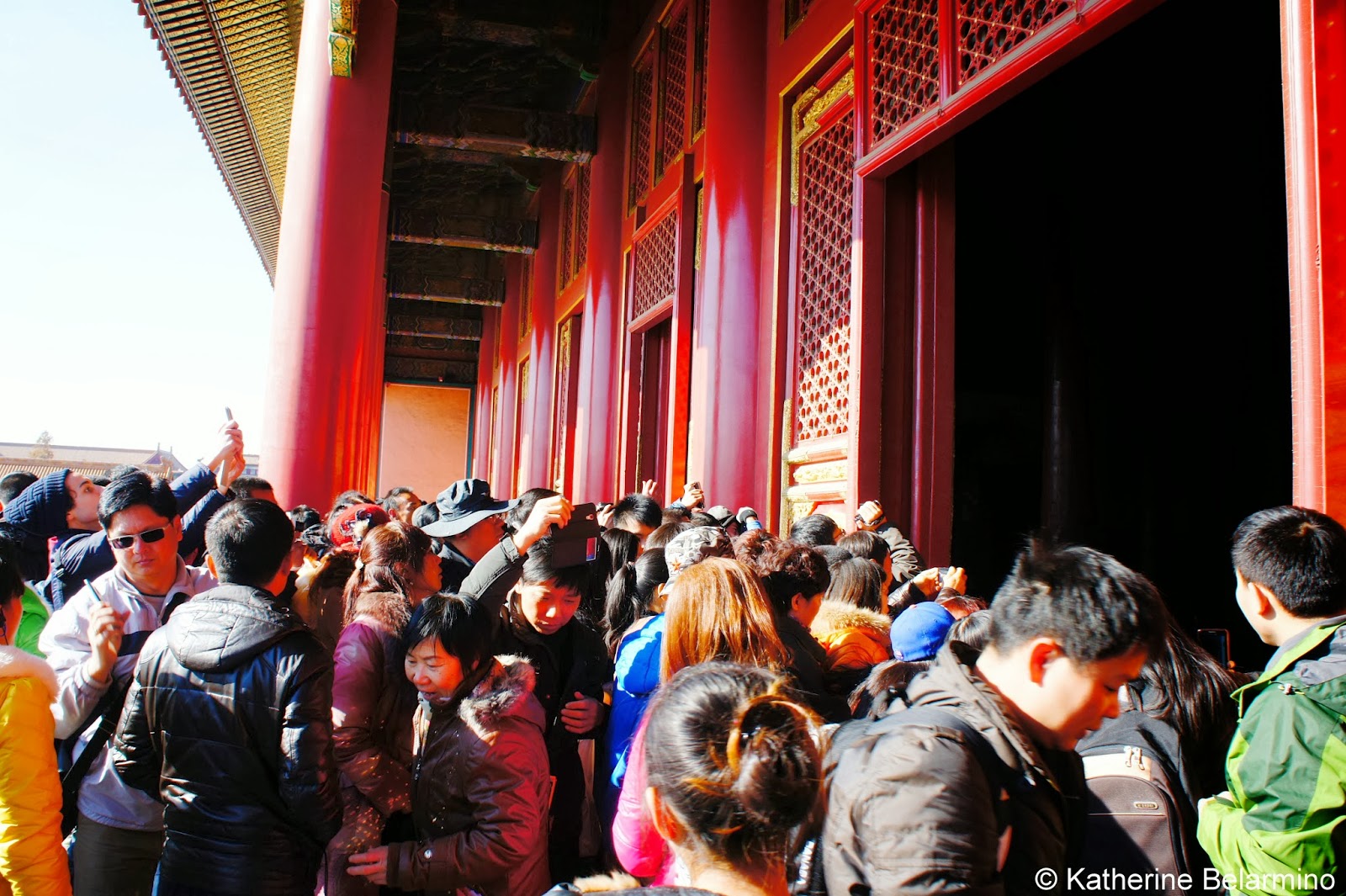 Forbidden City Crowds Beijing China