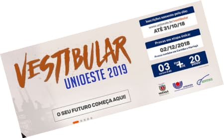 Vestibular UNIOESTE 2019