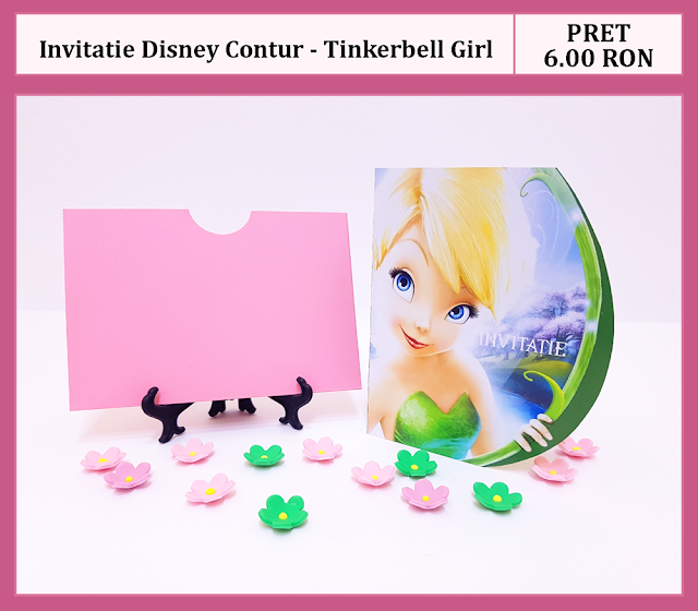 invitatii botez contur Tinkerbell