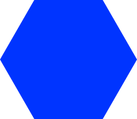 Blue hexagon