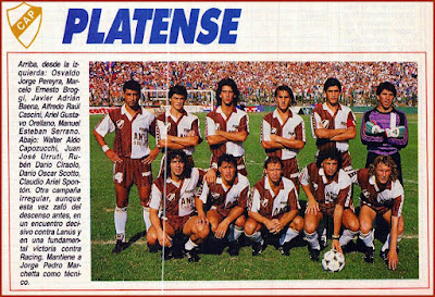 Resultado de imagen para platense aÃ±o 1991