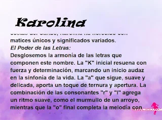 ▷ Significado del nombre Karolina (✔)