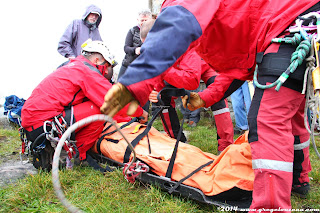 Forêt de Fontainebleau, Sauvetage à victime (exercice) 