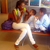 Adorable pic of Oluchi Orlandi and her boys
