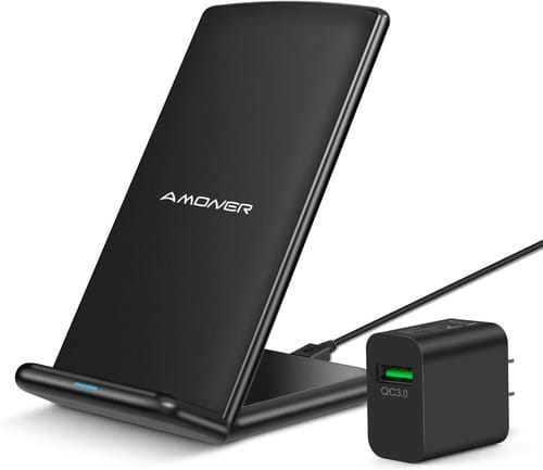 Amoner Qi-Certified 10W Wireless Charging Stand