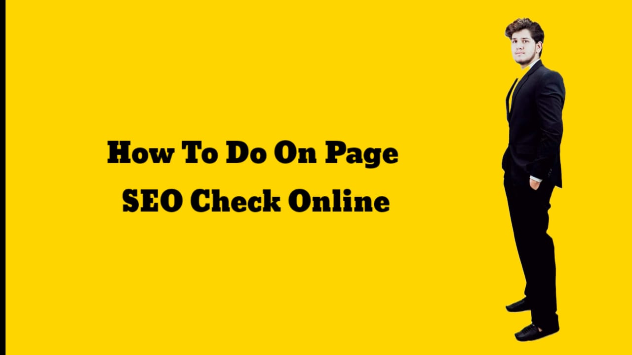 On Page SEO Check Online
