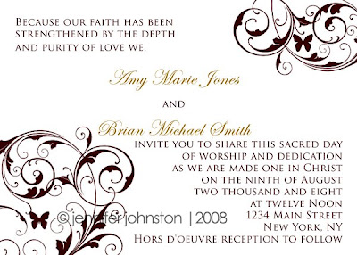 Scroll Invitations on Invitation   Jennifer Alison Designs  San Diego Custom Invitations