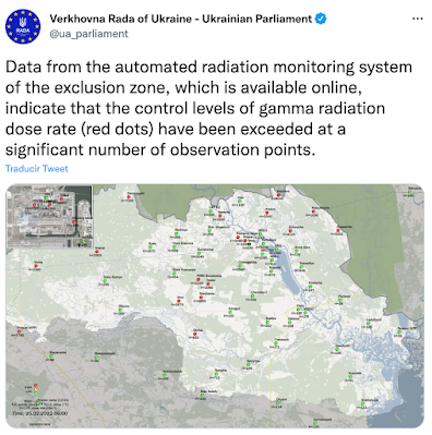 Tweet of the Ukrainian Parliament