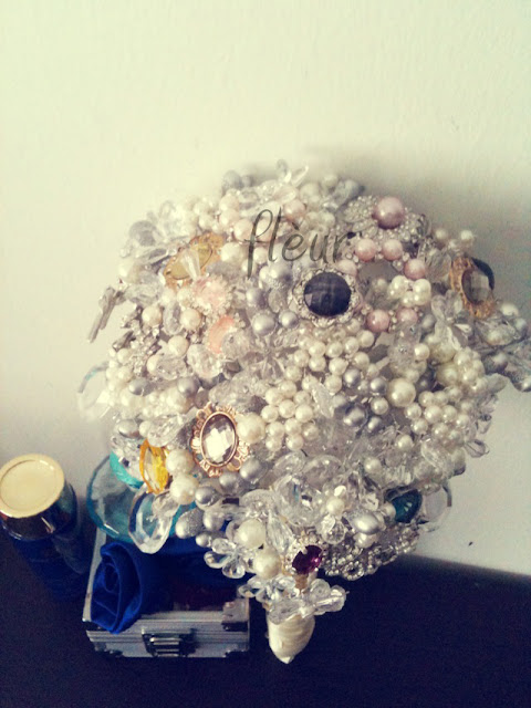 Celebrity, Crystal. Pearls, Brooch, Wedding, Bouquet