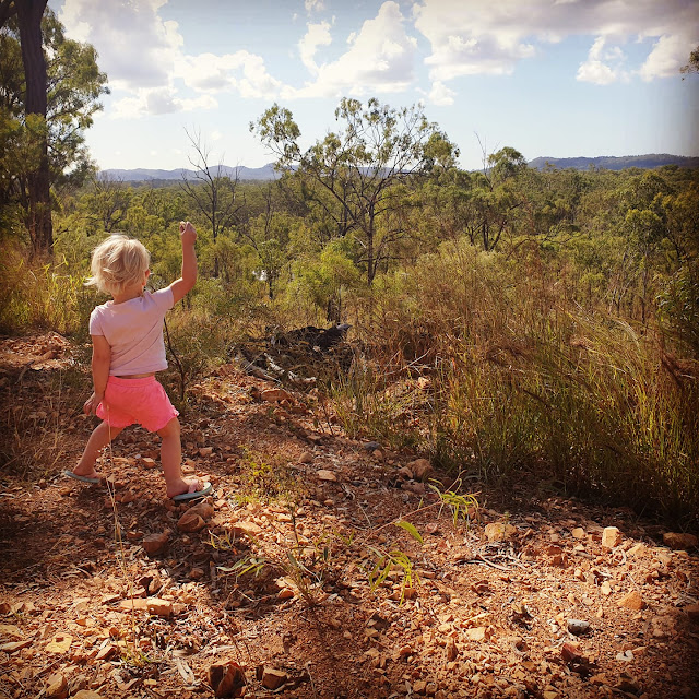 child on hill