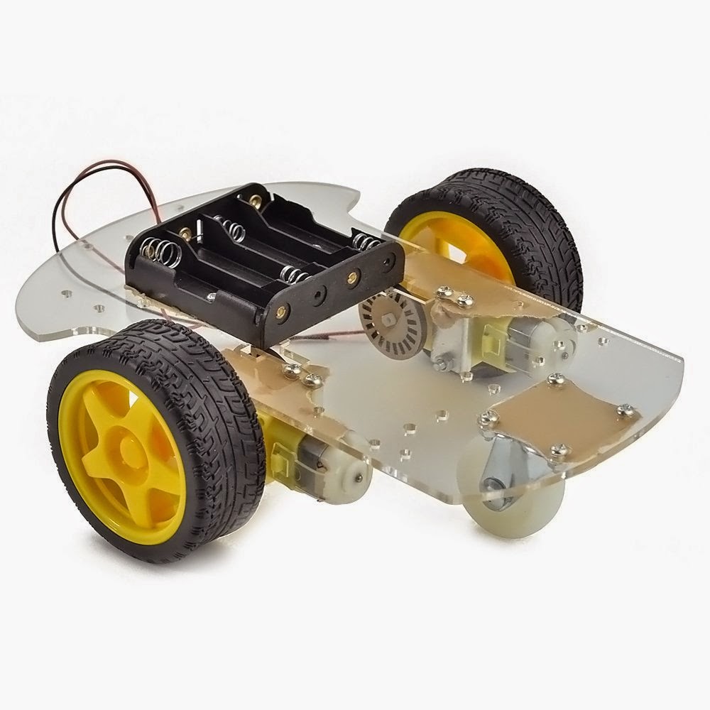 Car Motor Motor Robot Car Chassis Kit with Speed Encoder wheels