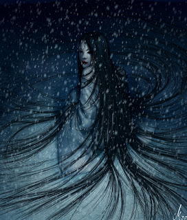 Illustration of Yuki-onna