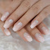 Doctors' Day Gradient Natural Press on Fake Nails of Nude French Ballerina Coffin False Nails in Pink Color