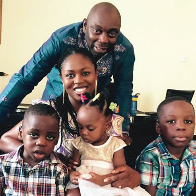 image result for segun arinze family,wife and children