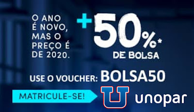 UNOPAR EAD - Bolsa de 50%