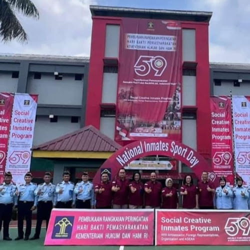 Sambut Hari Bakti Pemasyarakatan ke-59, Bapas Jakarta Timur-Utara Turut Sukseskan Kegiatan Yang Dihadiri Menkumham RI dan Duta Besar Negara Sahabat