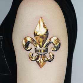 13-Fleur-de-lis-Golden-Tattoo-Jooa-www-designstack-co